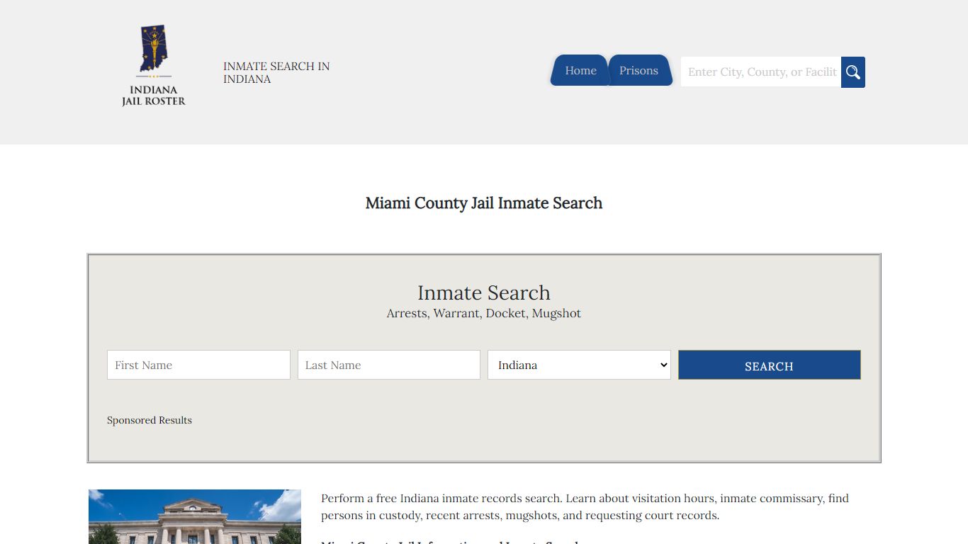 Miami County Jail Inmate Search - Indiana Jail Roster